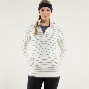 Lululemon Star Runner Pullover Slalom Stripe Angel Wing Size 6 Pre-owned